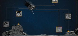 Le vaisseau spatial OSIRIS-REx à la surface de l’astéroïde Bennu